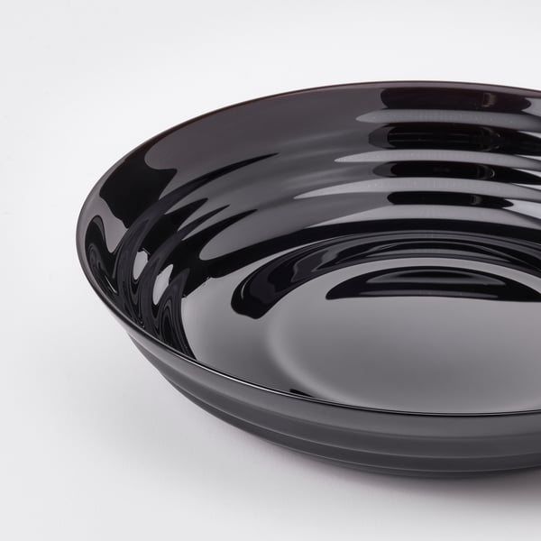 IKEA NÄTBARB Deep Plate/bowl Black 7 ½ "