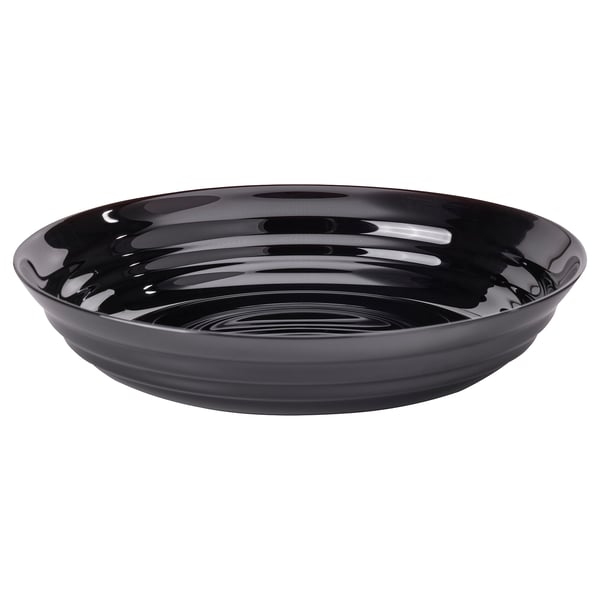 IKEA NÄTBARB Deep plate/bowl black 7 ½ "