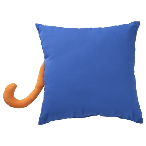 IKEA NATTHÄGER Cushion Blue/tiger 20x20 "