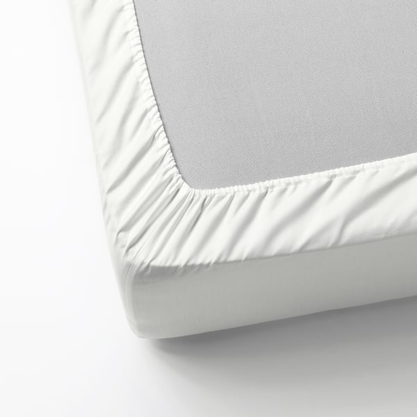 IKEA NATTJASMIN Fitted Sheet White Queen