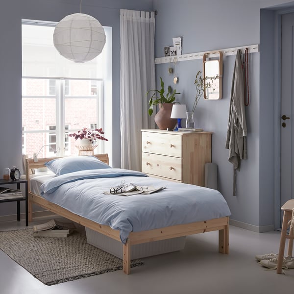 IKEA NEIDEN Bed Frame Pine/Luröy Twin