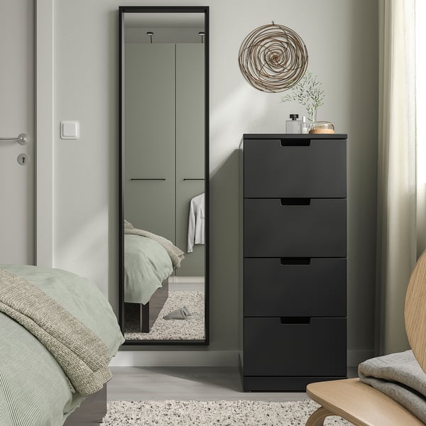 IKEA NISSEDAL Mirror Black 15 3/4x59 "