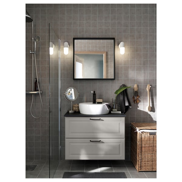 IKEA NISSEDAL Mirror Black 25 5/8x25 5/8 "