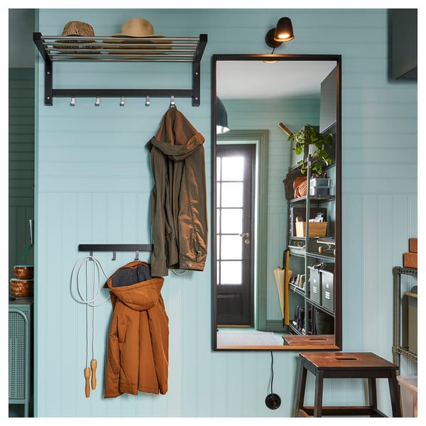 IKEA NISSEDAL Mirror Black 25 5/8x59 "