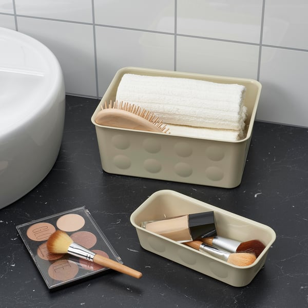 IKEA NOJIG Organizer Plastic/beige 4x7 ¾x2 "