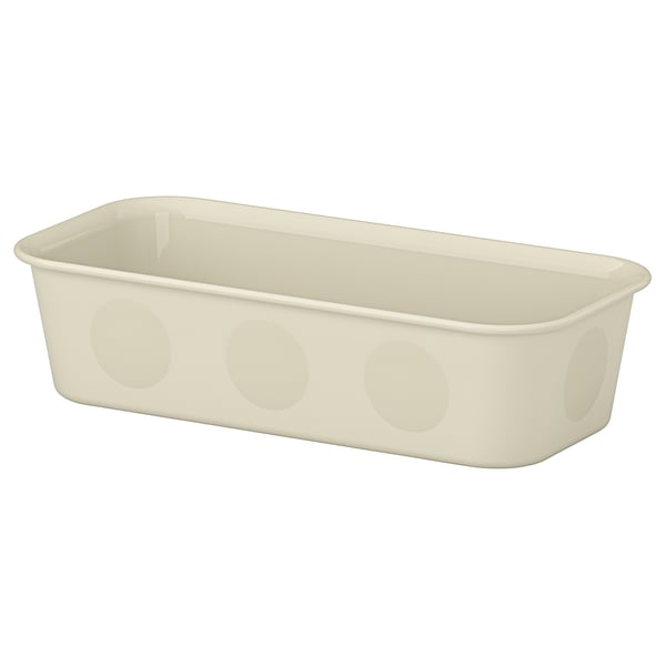 IKEA NOJIG Organizer plastic/beige 4x7 ¾x2 "