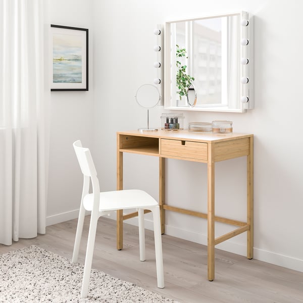 IKEA NORDKISA Dressing Table Bamboo 29 7/8x18 1/2 "