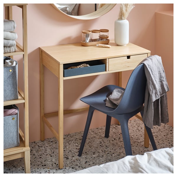 IKEA NORDKISA Dressing Table Bamboo 29 7/8x18 1/2 "