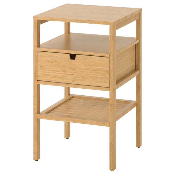 IKEA NORDKISA Nightstand bamboo 15 3/4x15 3/4 "