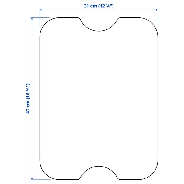 IKEA NORRÅVA Lid Bamboo 16 1/2x12 1/4 "