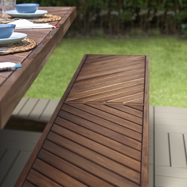 IKEA NORRMANSÖ Bench Outdoor Acacia 39 3/8 "
