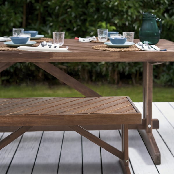 IKEA NORRMANSÖ Bench Outdoor Acacia 39 3/8 "