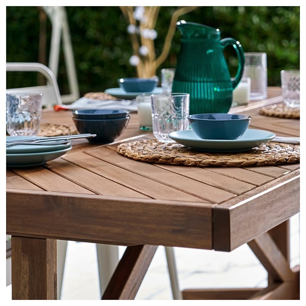 IKEA NORRMANSÖ Table Outdoor Acacia 86 5/8x39 3/8 "