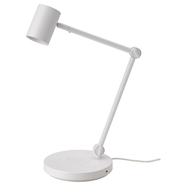 IKEA NYMÅNE Work lamp with wireless charging white