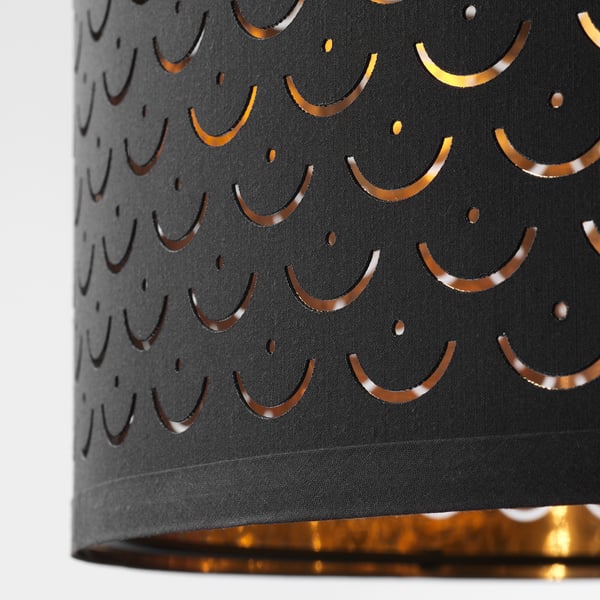 IKEA NYMÖ Lamp Shade Black/brass Color 17 "