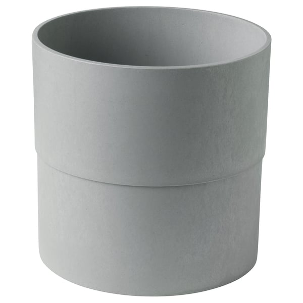 IKEA NYPON Plant pot indoor/outdoor gray 9 ½ "