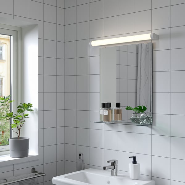 IKEA NYSJÖN Mirror With Shelf White 19 5/8x23 5/8 "