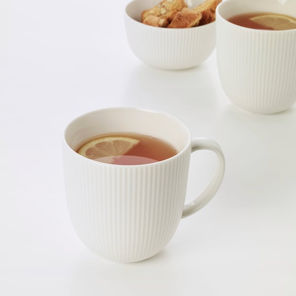 IKEA OFANTLIGT Mug White 10.5 Oz
