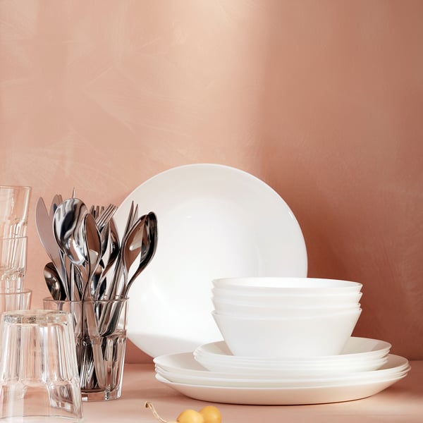 IKEA OFTAST Side Plate White 7 ½ "