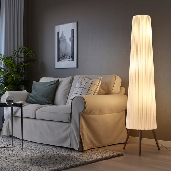 IKEA ÖKENSAND Floor Lamp Beech/white