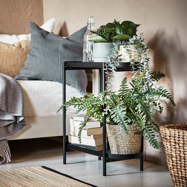 IKEA OLIVBLAD Plant Stand Indoor/outdoor Black 22 "