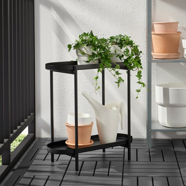 IKEA OLIVBLAD Plant Stand Indoor/outdoor Black 22 "