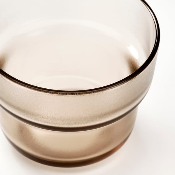 IKEA OLIVTRAST Glass Light Brown 10 Oz