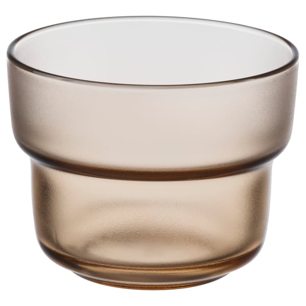 IKEA OLIVTRAST Glass light brown 10 oz