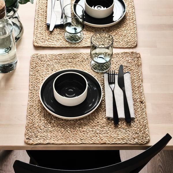 IKEA OMBONAD Place Mat Jute Braided 15x15 "