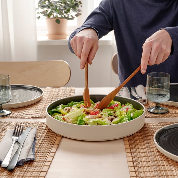 IKEA OMBONAD Serving Plate Dark Gray 11 "
