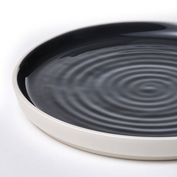 IKEA OMBONAD Side Plate Dark Gray 8 "