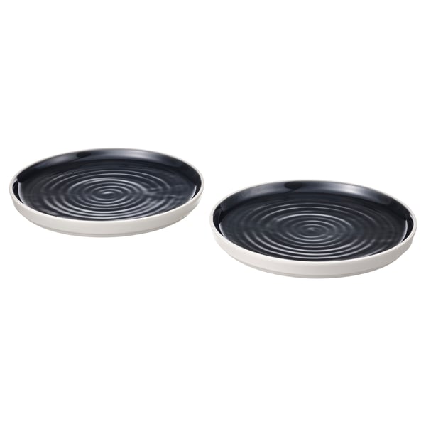 IKEA OMBONAD Side plate dark gray 8 "