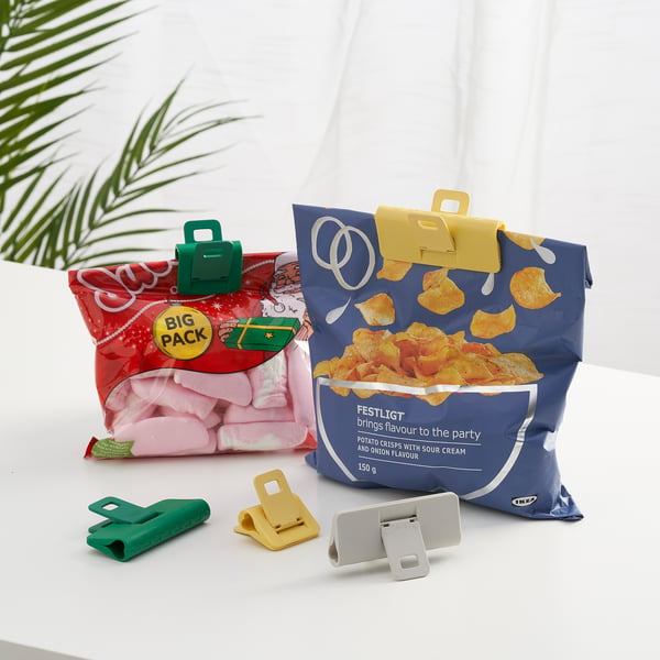 IKEA ÖRINGABBORRE Sealing Clip Set Of 9 Multicolor