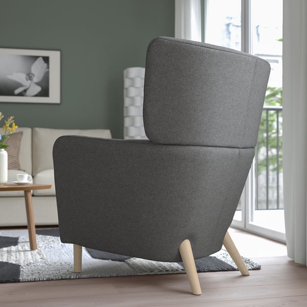 IKEA OSKARSHAMN Wing Chair Tibbleby Beige/gray