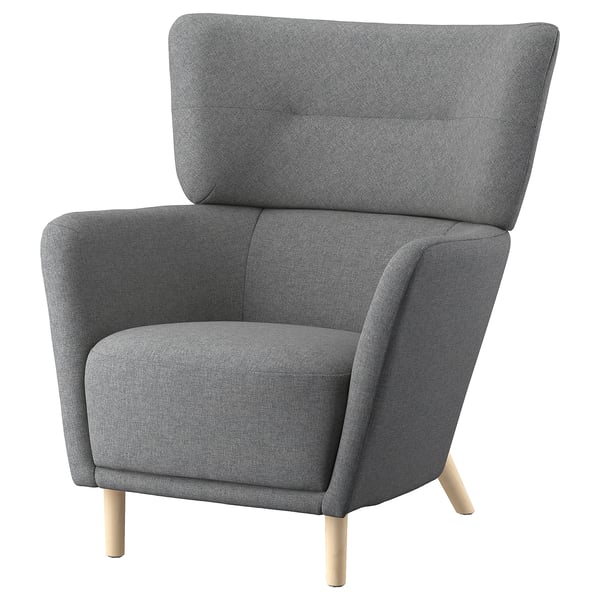 IKEA OSKARSHAMN Wing chair Tibbleby beige/gray