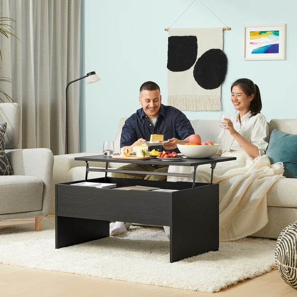 IKEA ÖSTAVALL Adjustable Coffee Table Black 35 3/8 "