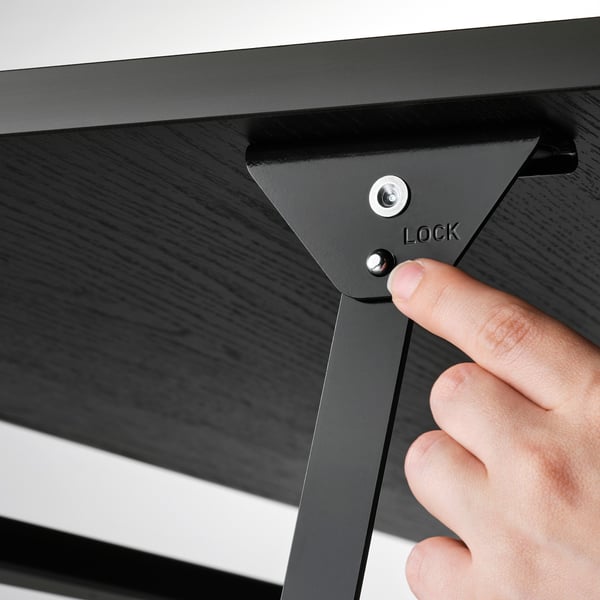 IKEA ÖSTAVALL Adjustable Coffee Table Black 35 3/8 "