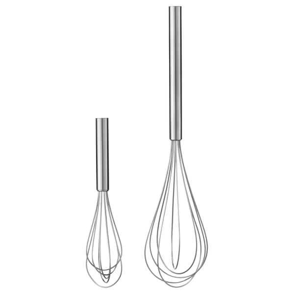 IKEA PÅBJUDA Whisk set of 2 stainless steel