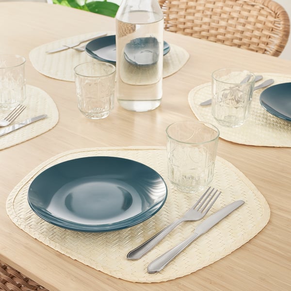 IKEA PADDFISK Place Mat Palm Leaf Handmade 15x14 "