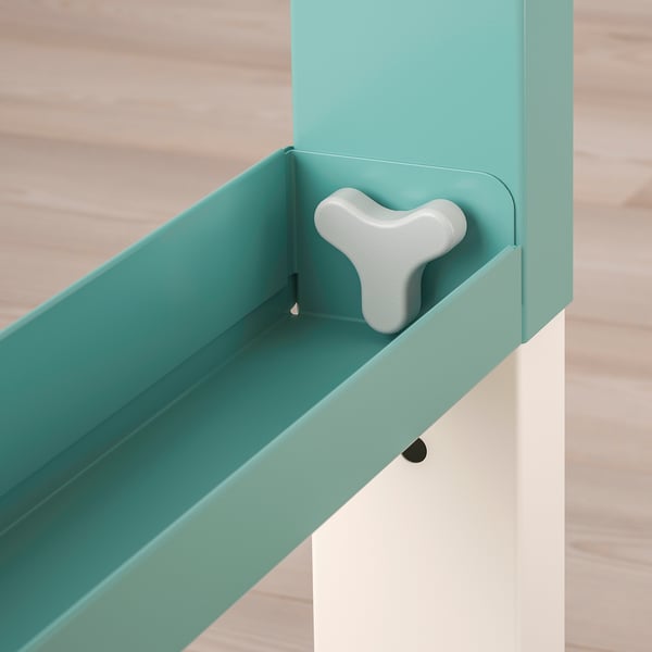 IKEA PÅHL Desk White/turquoise 37 3/4x22 7/8 "