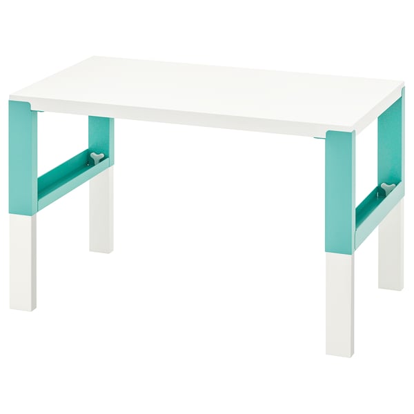 IKEA PÅHL Desk white/turquoise 37 3/4x22 7/8 "