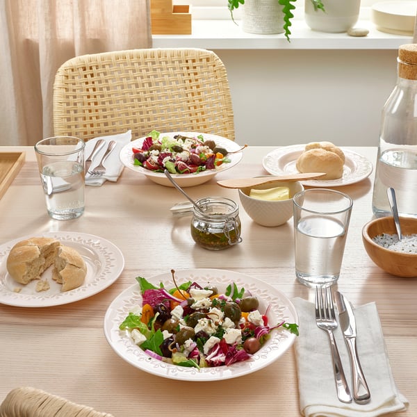 IKEA PARADISISK Deep Plate/bowl Off-white 8 ½ "