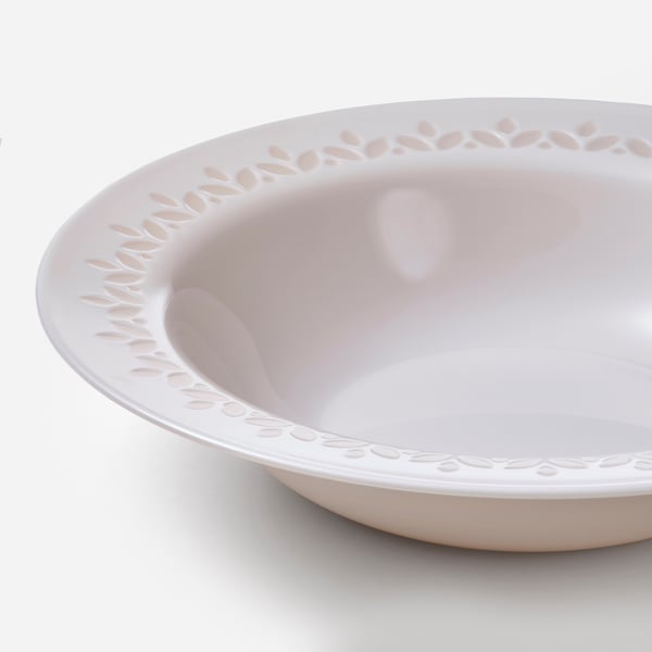 IKEA PARADISISK Deep Plate/bowl Off-white 8 ½ "