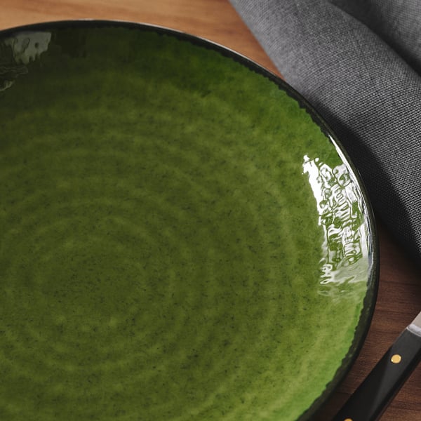IKEA PELARKAKTUS Side Plate Green 8 "