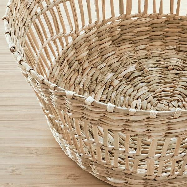 IKEA PENNFISK Basket Natural Sedge/handmade Round