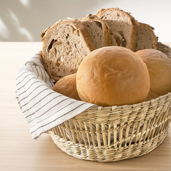 IKEA PENNFISK Basket Natural Sedge/handmade Round
