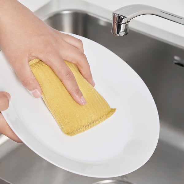 IKEA PEPPRIG Scrubbing Pad Green Blue/yellow