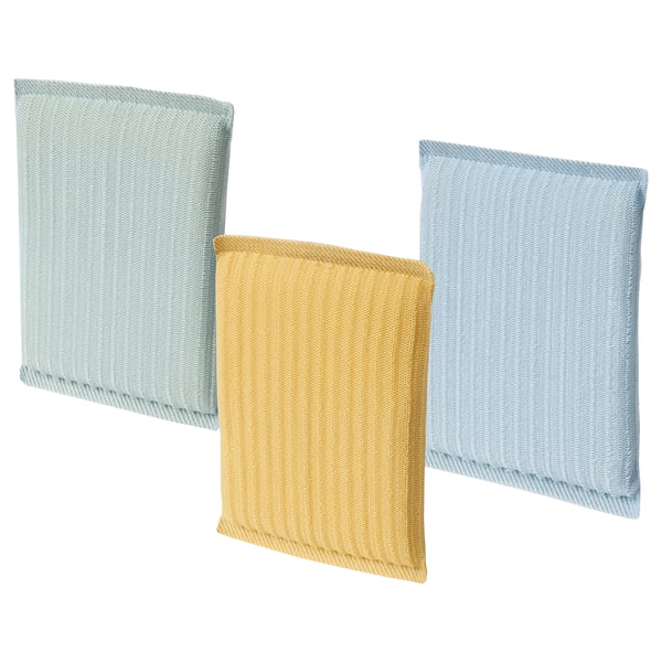 IKEA PEPPRIG Scrubbing pad green blue/yellow
