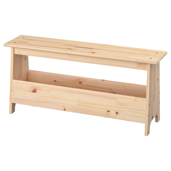 IKEA PERJOHAN Bench with storage pine 39 3/8 "