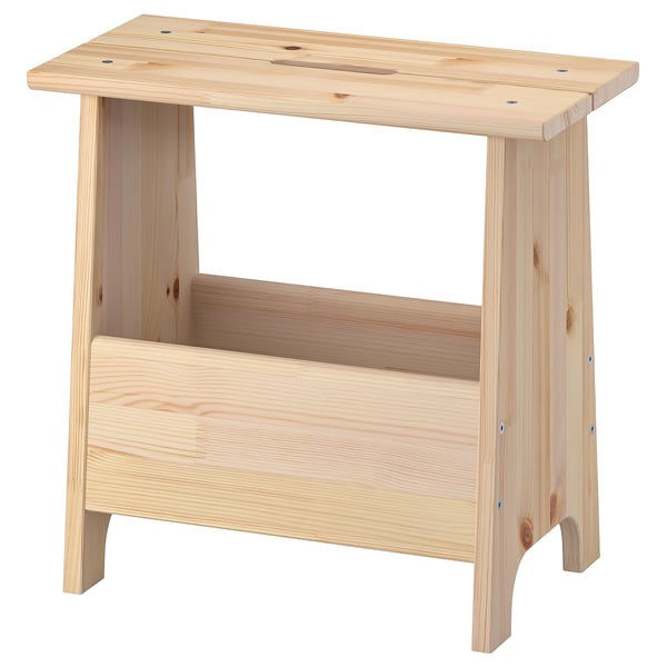 IKEA PERJOHAN Stool with storage pine